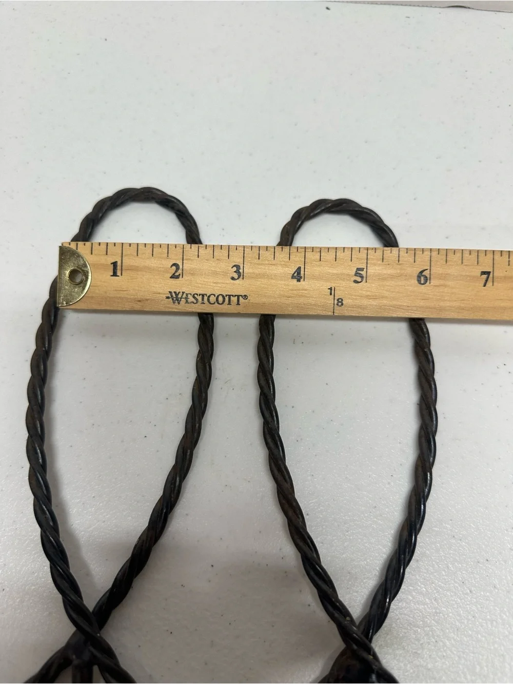 Vintage Wrought Iron Wall Candle Sconces Pair Twisted Metal Rustic Gothic 12”